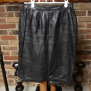 Black Leather Skirt